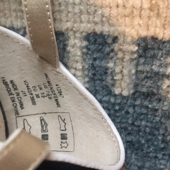 Lands End Brand New Navy flats Size 7.5 Cute - Picture 4 of 10